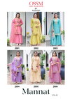 Mannat Vol 2 By Ossm Viscose Roman Silk Kurti With Bottom Dupatta Exporters In India